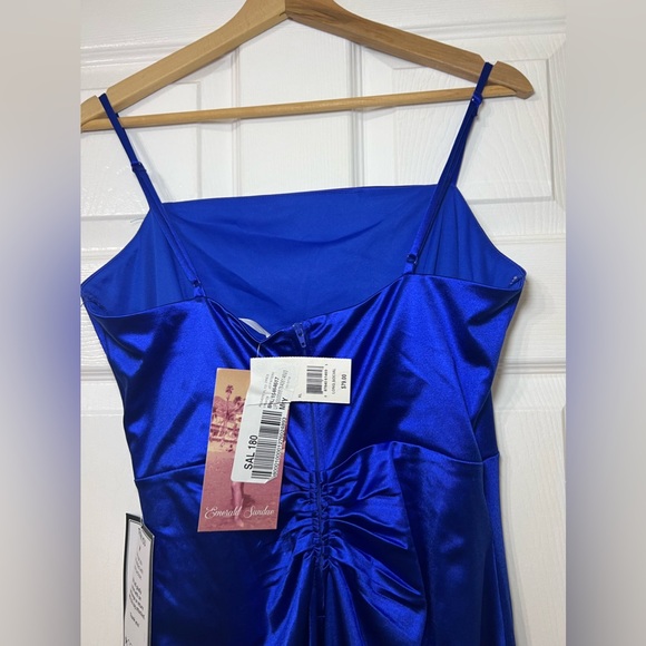 Emerald Sundae Juniors Pleated Gown Royal - Picture 3 of 6